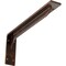 Ekena Millwork Embrey Steel Bracket, Antiqued Copper 2"W x 16"D x 6 1/2"H BKTM02X16X06EBACO - alternate 1